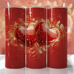 20 Oz Customizable Straight Tumbler with Sliding Lid and Clear Plastic Straw